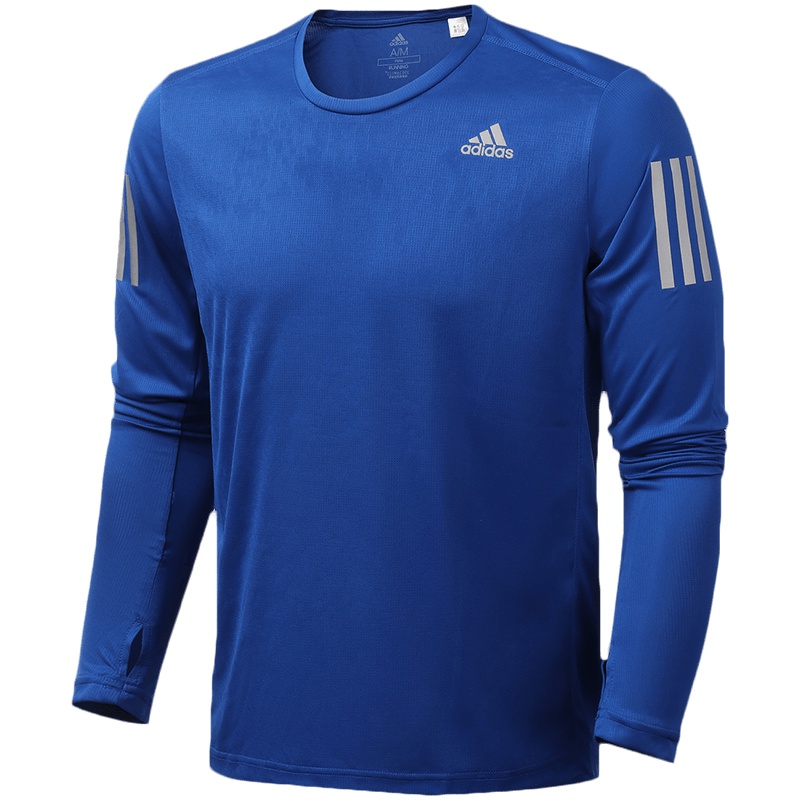 阿迪达斯男服长袖T恤训练健身舒适透气跑步服装DZ2126