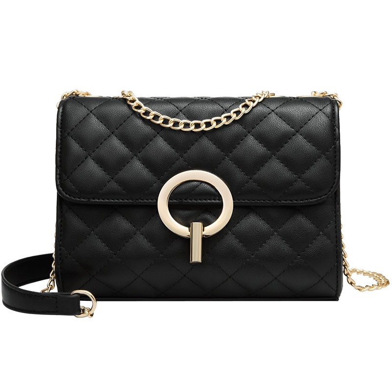 第九城（V.NINE） 包包女2019新款秋冬百搭小香风菱格链条包ins时尚单肩包斜挎包