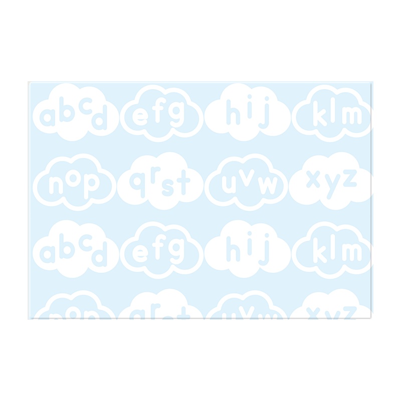 力九和高端PVC折叠爬行垫舒适防滑卧室客厅地垫婴幼儿宝宝爬爬垫 130*190*0.9单面白云