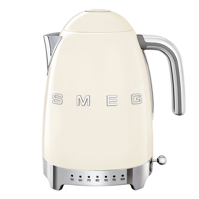 SMEG斯麦格意大利复古电水壶不锈钢1.7L进口烧水壶保温7档温控电热水壶KLF04多色可选