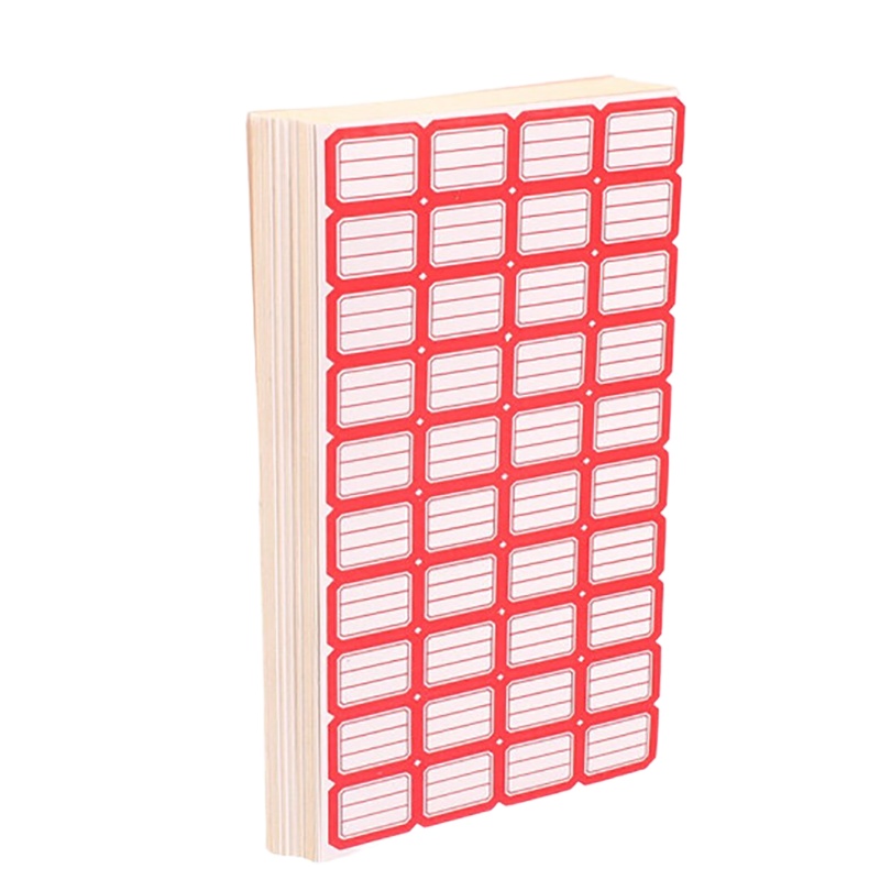 广木自粘标贴104标签贴纸不干胶红色 10包装