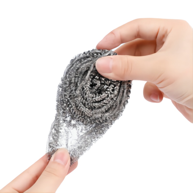 舜灏 不锈钢清洁球金属钢丝球厨房用品洗碗刷锅清洁用品铁丝不掉丝68g(单位:包)