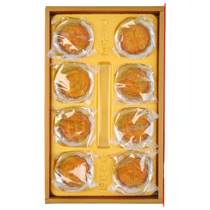 安琪八星报喜月饼 8枚铁盒装800g