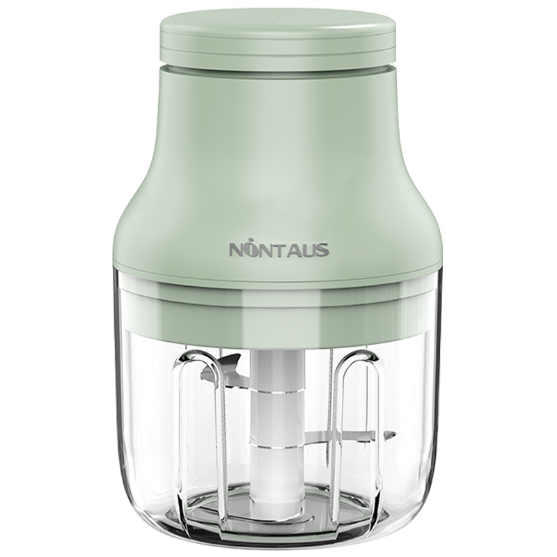 金正(NiNTAUS)迷你蒜蓉机无线电动多功能压蒜器捣蒜器绞肉机蒜泥神器机 迷你搅碎机婴儿辅食机SR22绿色 250ml