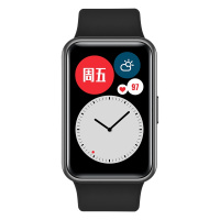 HUAWEI/华为 WATCH FIT 智能手表 轻薄全彩大屏 动画健身私教 心理健康管理 曜石黑 曜石黑硅胶表带HUAWEI/华为 WATCH FIT 智能手表 轻薄全彩大屏 动