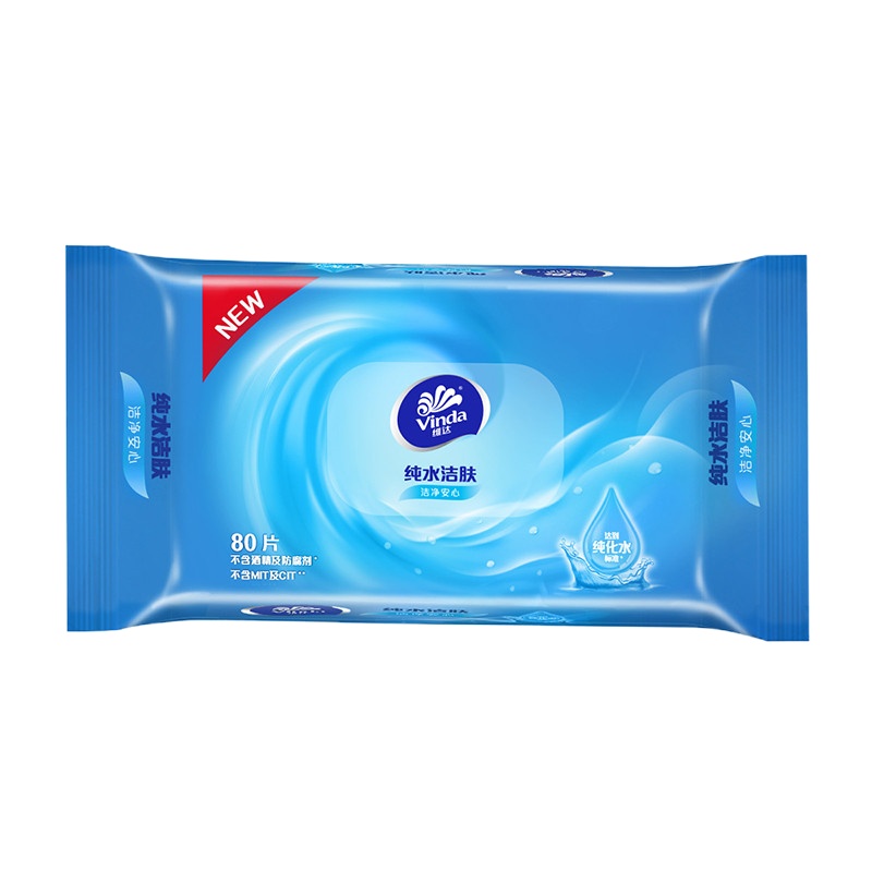 Zs-维达(Vinda)VW1027 湿巾纸巾 RO纯水洁肤卫生湿巾 80片/包 12包装
