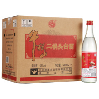 牛栏山二锅头42度 500ml*12瓶 整箱装(红牛二)清香风格白酒