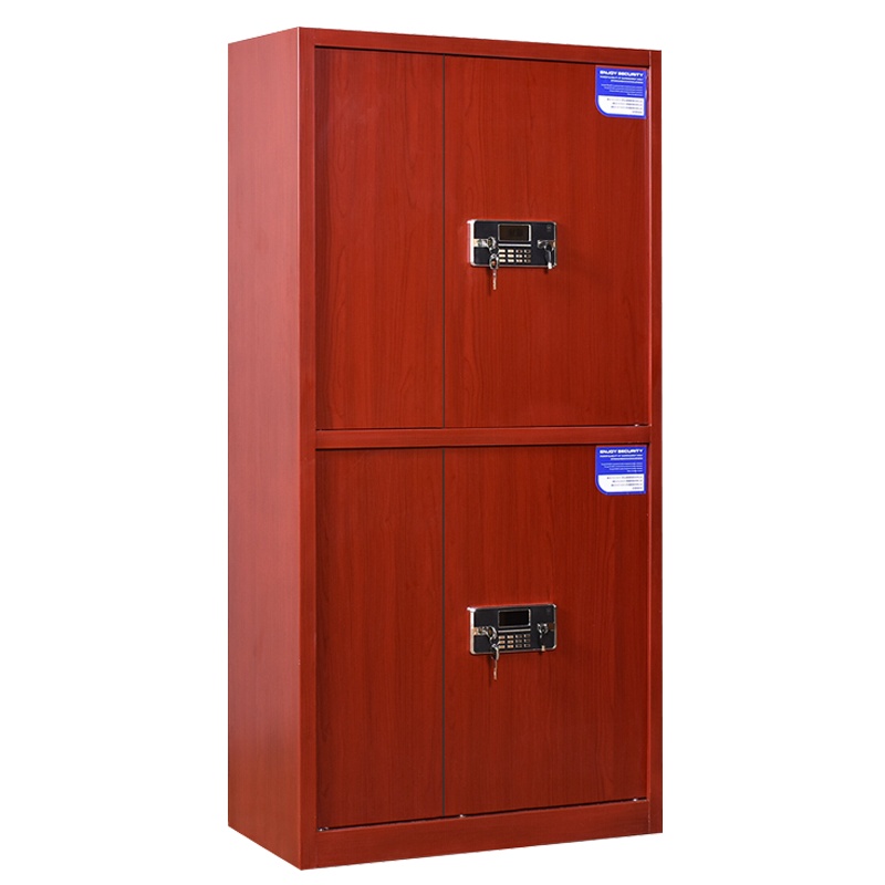 欧宝美保密柜保险柜文件柜保密资料柜国宝锁下节矮柜仿木纹