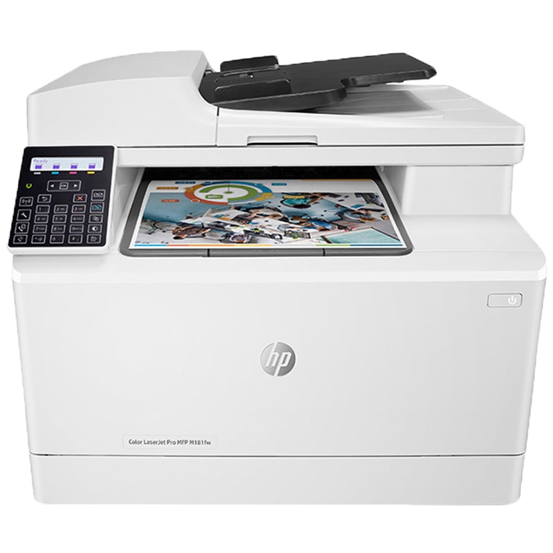惠普(HP) M181fw彩色激光多功能一体机 打印机 (打印 复印 扫描 传真M177fw升级款)