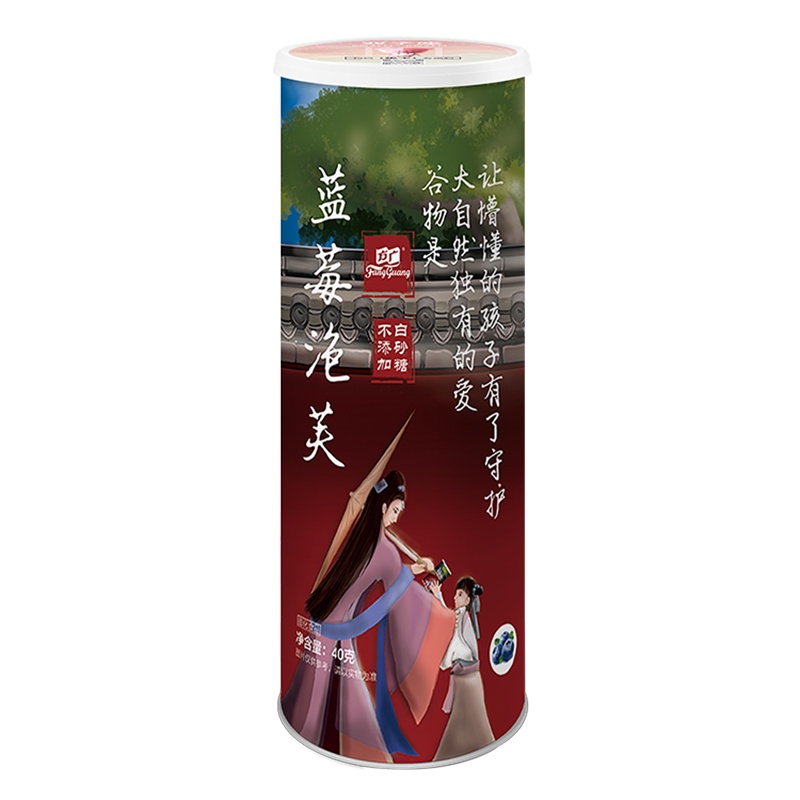 方广宝宝零食 蓝莓味泡芙40g/罐 不添加白砂糖