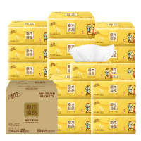 清风抽纸 原木纯品金装系列3层110抽27包餐巾纸 面巾纸
