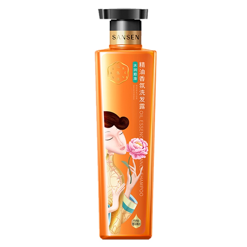 百雀羚三生花洗发水 男女通用长效柔顺滋润清爽 精油香氛水润顺滑洗发露800ml （送洗发水75ml+沐浴露75ml）