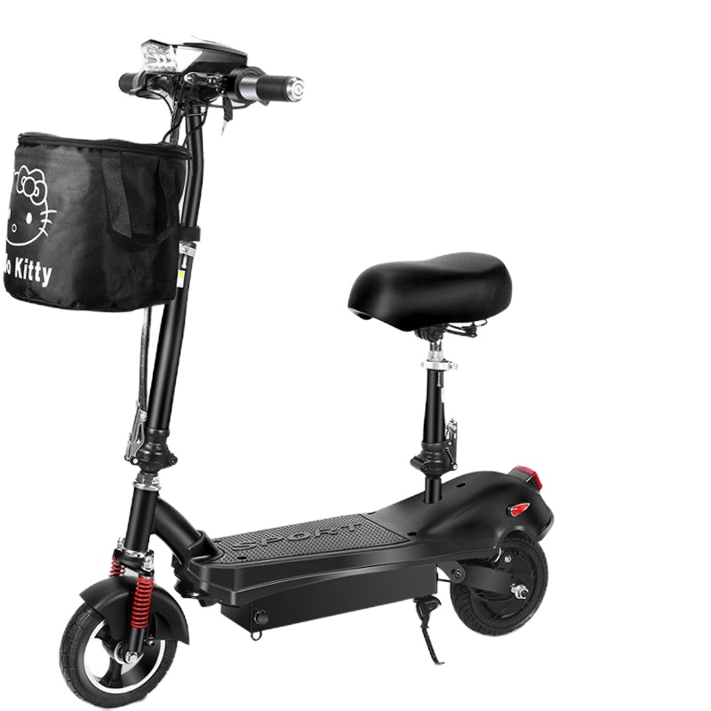 骏杰动感带小孩女性电动车成人小型电瓶车踏板车迷你代步车折叠电动滑板车