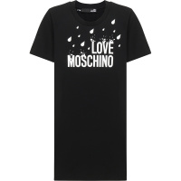 LOVE MOSCHINO 女士棉质圆领短袖连衣裙W5A02 17 M3876