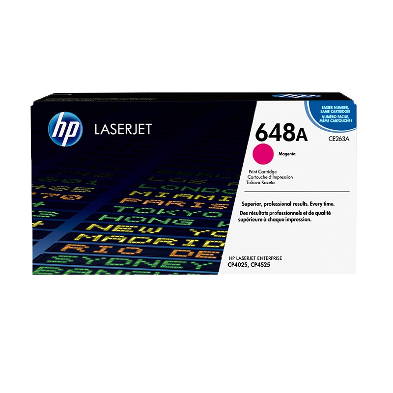 惠普 648A 硒鼓(CE263A) 11000 页 品红色 (适用 CP4025/4525) (支)