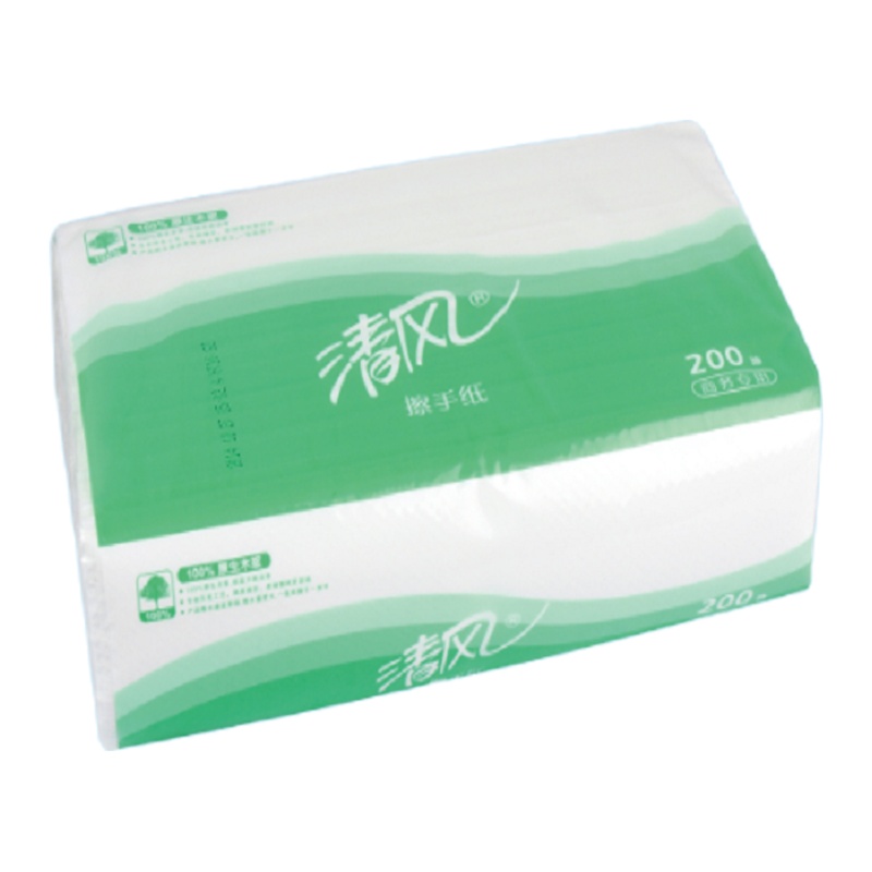 清风B913A擦手纸 三层 200抽20包3折抽取式