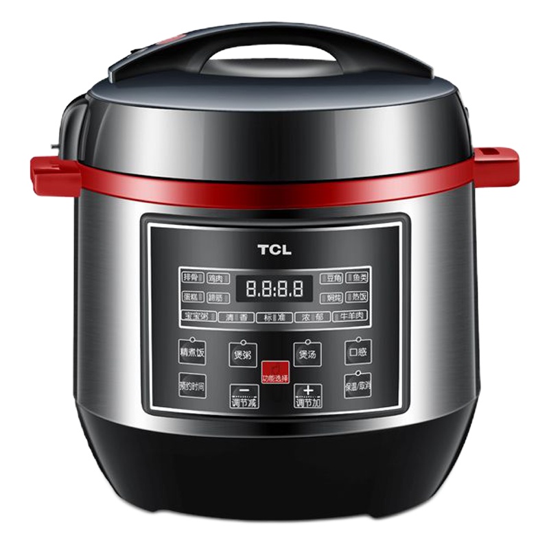 TCL 墨玉电压力锅TL-JM0509D*黑色
