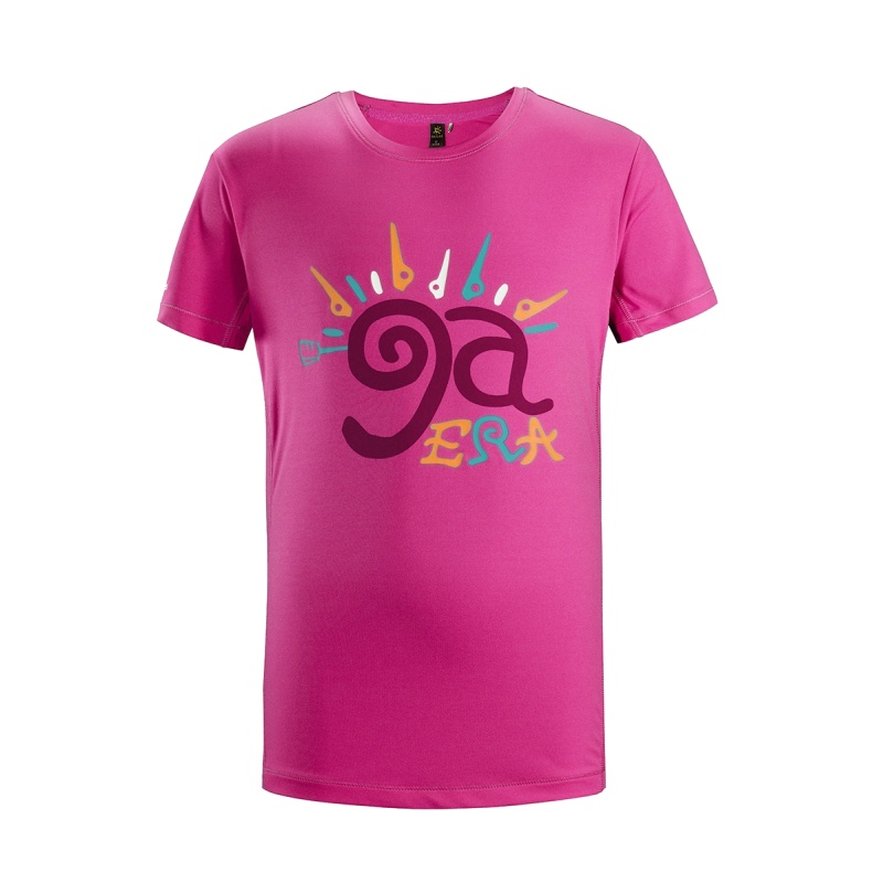 KAILAS凯乐石新款速干户外跑步运动童装短袖功能印花T恤