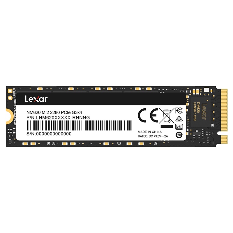 雷克沙(Lexar)NM620系列 512G M.2 2280 NVMe SSD 电竞 发烧级 固态硬盘