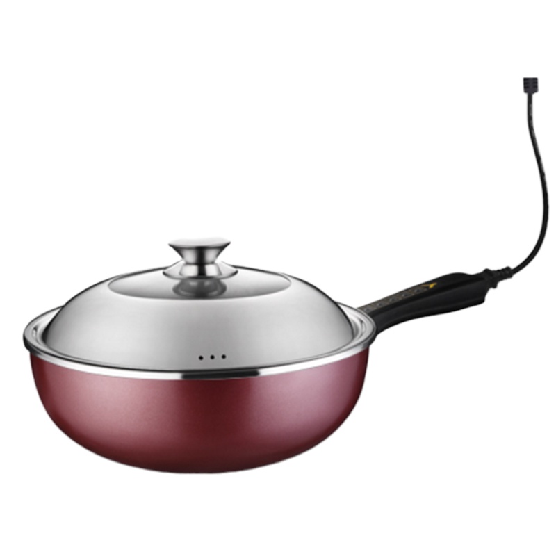 美的 电炒菜炒锅多功能电炒锅家用一体式电小炒锅插电宿舍电锅电用炒锅