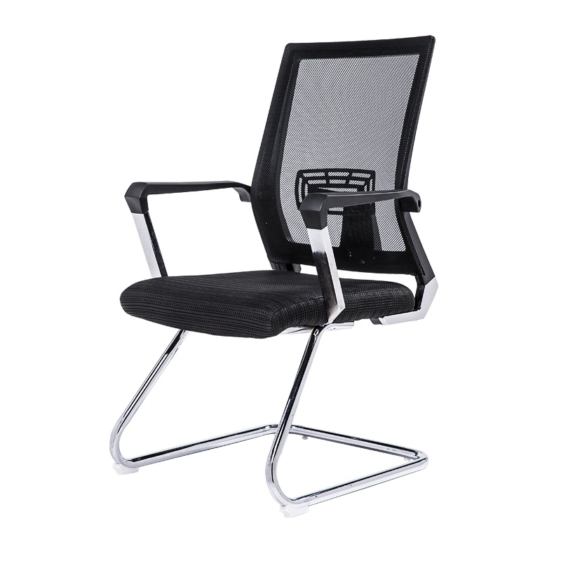 现代简约职员椅 会议椅 靠背网布弓形椅 办公椅