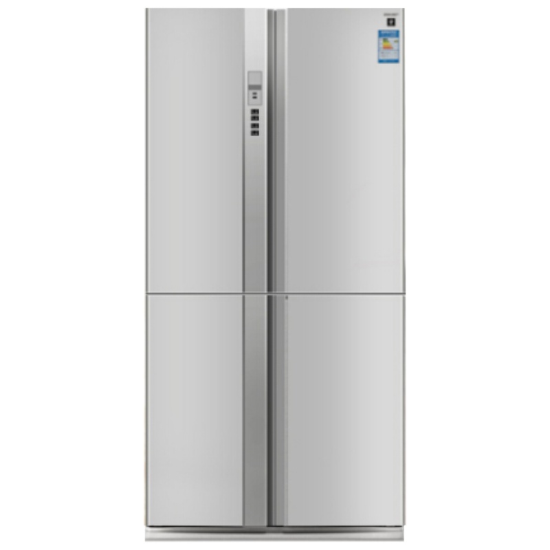 夏普（SHARP）SJ-FL79V-SL 600L原装进口十字对开门冰箱 风冷无霜 自动制冰 银色