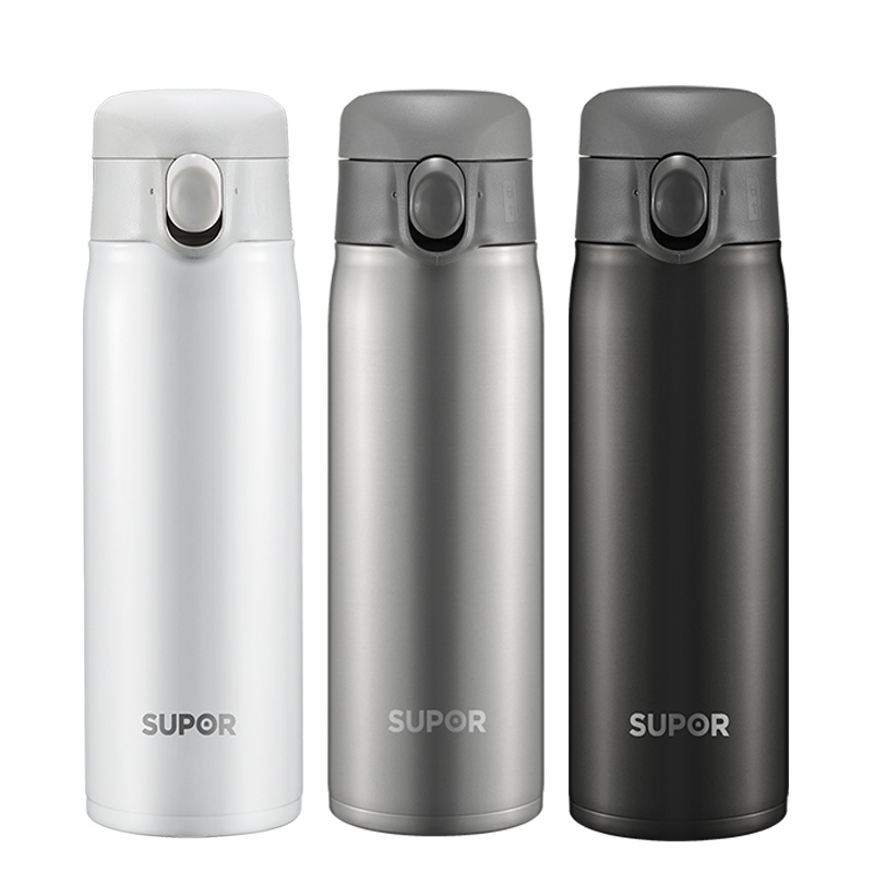 苏泊尔(SUPOR)AIR轻量保温杯男女大容量一键开合户外便携水杯子316L不锈钢学生创意个性潮流泡茶杯KC45DP20