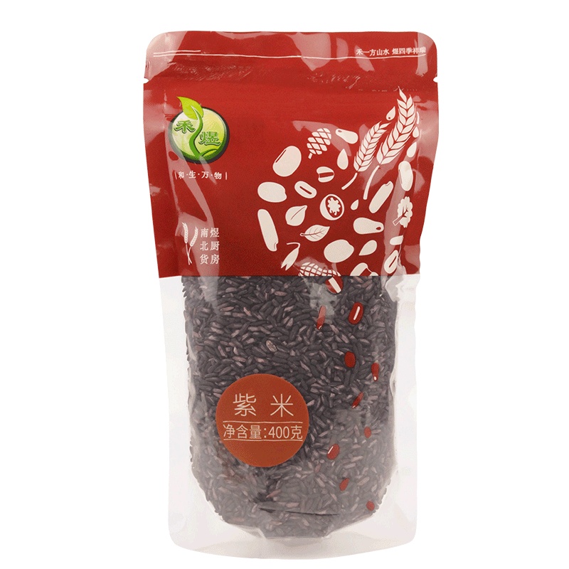 禾煜紫米400g(紫糯米 五谷粗粮 杂粮 真空包装 煲粥甜羹)