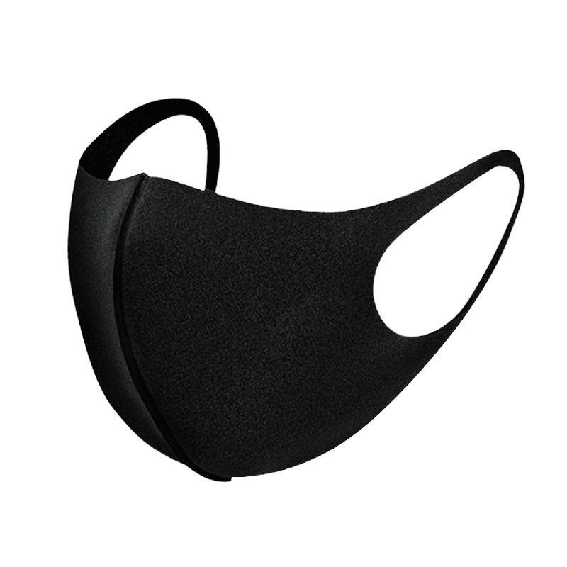 中体倍力(ZHONGTI BY-POWER)聚氨酯口罩防晒舒适男女潮流防尘成人时尚口罩 M1 黑色 12只/件