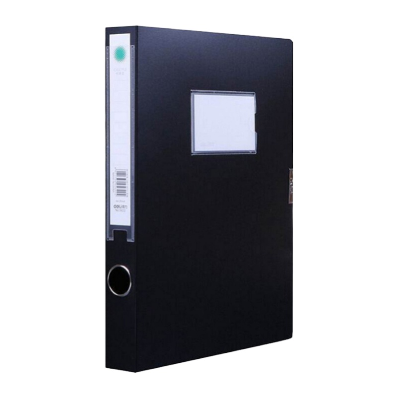 得力(deli) 5622 35MM档案盒 (黑)10个装