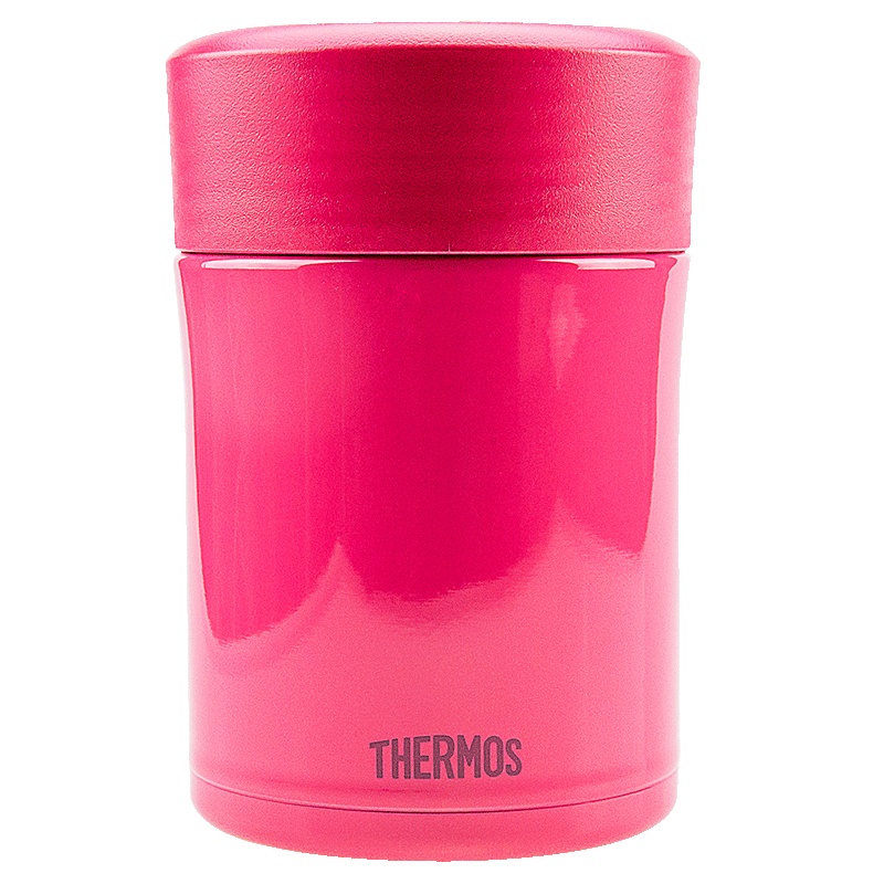 膳魔师（THERMOS）焖烧杯/罐TCLA-470S保温杯焖烧杯饭盒316L不锈钢470ML自带餐具CRB西瓜红通用