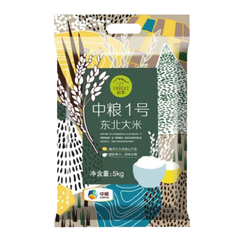 初萃5kg中粮1号东北大米