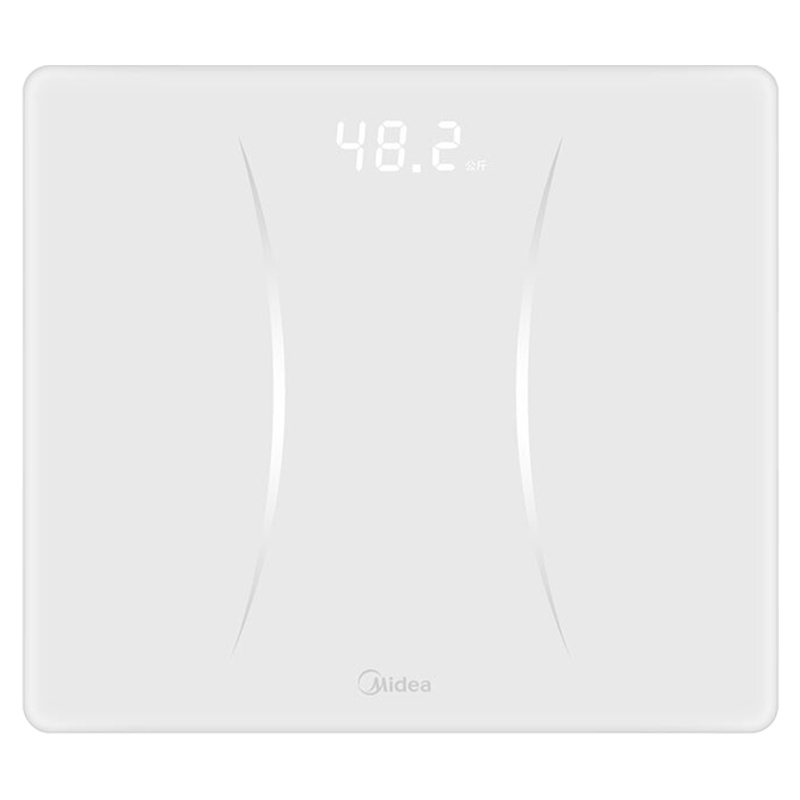 美的(Midea)体重秤智能精准家用成人健康称人体测温度电子称智能体重秤迷你秤男女减肥秤