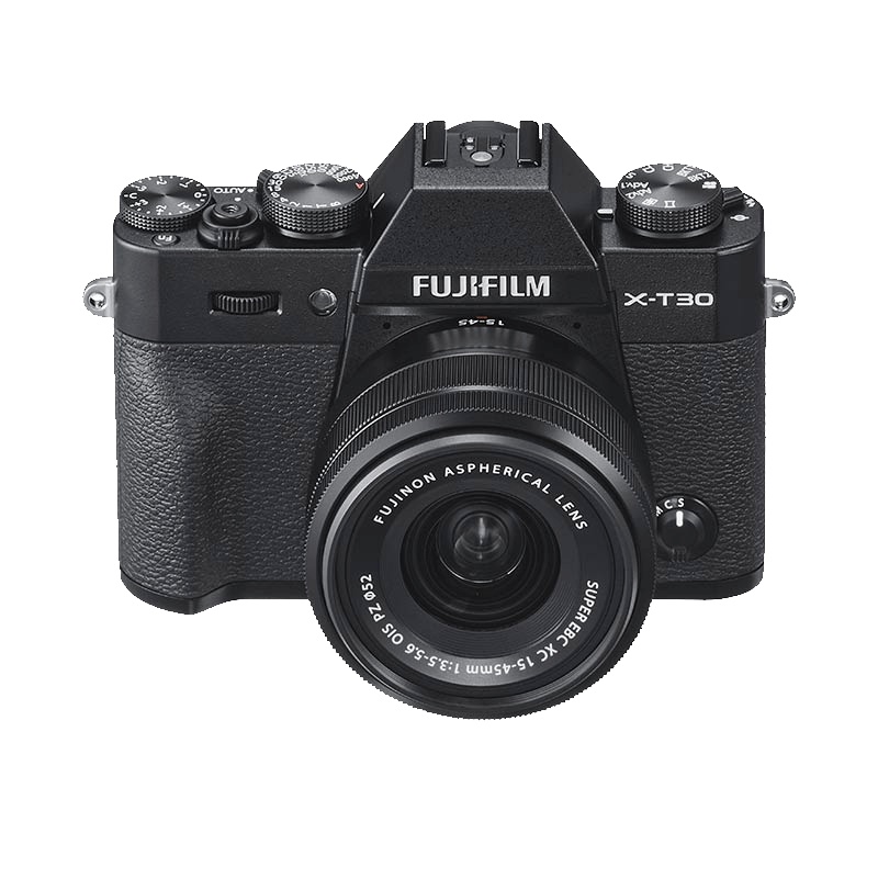 富士(FUJIFILM)X-T30/XT30 微单相机 单镜头套装 黑色(15-45mm镜头 ) 2610万像素 4K视频vlog 蓝牙WIFI