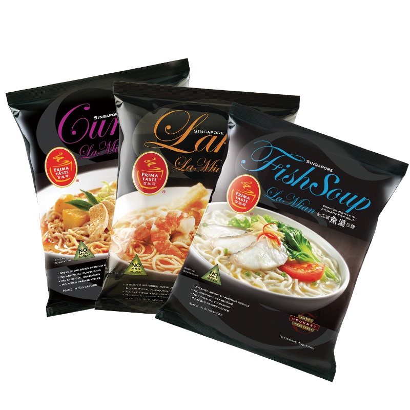 新加坡百胜厨拉面全球十大拉面泡面 非全麦6口味组合 方便面熬夜常备 叻沙咖喱鱼汤虾汤黑胡椒辣螃蟹