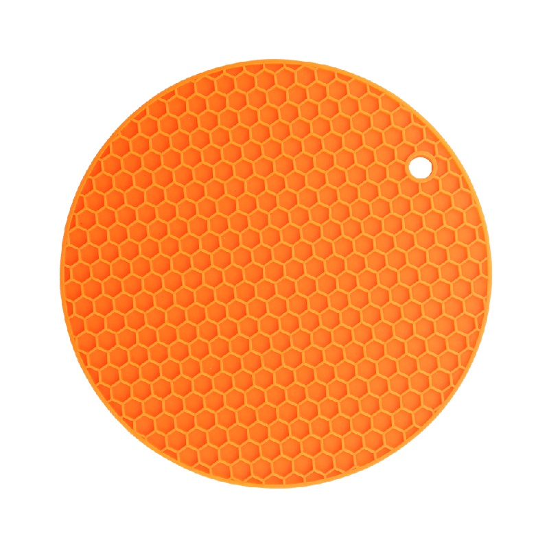 宝优妮 隔热垫厨房餐垫防水防油硅胶垫片加厚桌垫防烫锅垫餐桌垫子整理垫收纳垫 DQ9042-1<6只随机>