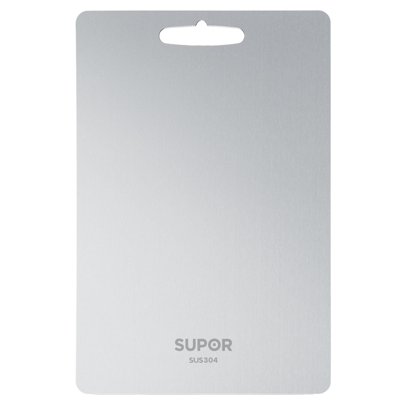 苏泊尔(SUPOR)304不锈钢砧板切菜板防霉厨房案板 双面切菜板家用水果菜板 S453020AB1