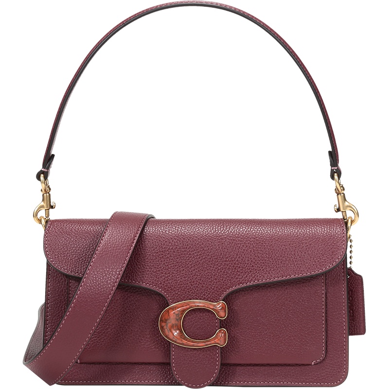 COACH 蔻驰 2021春夏款 奢侈品 女士 专柜款Tabby系列皮革手提单肩斜挎包26号中号 4607