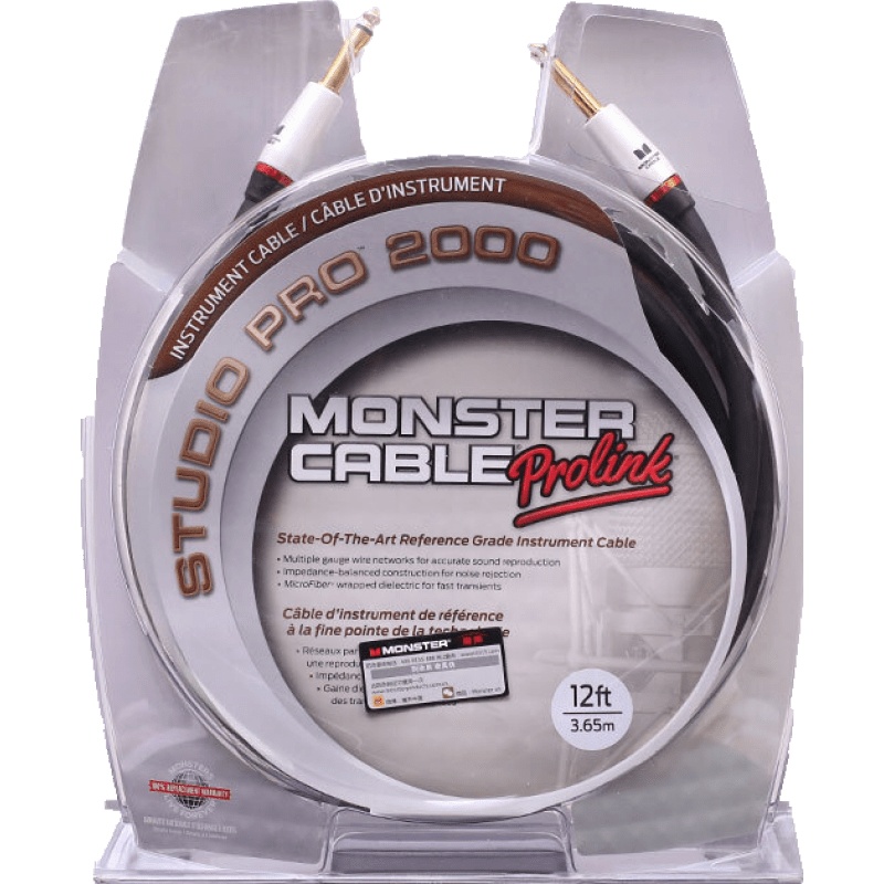 魔声Monster怪兽Studio Pro SP2000线材乐器吉他连接线音频线 乐器配件