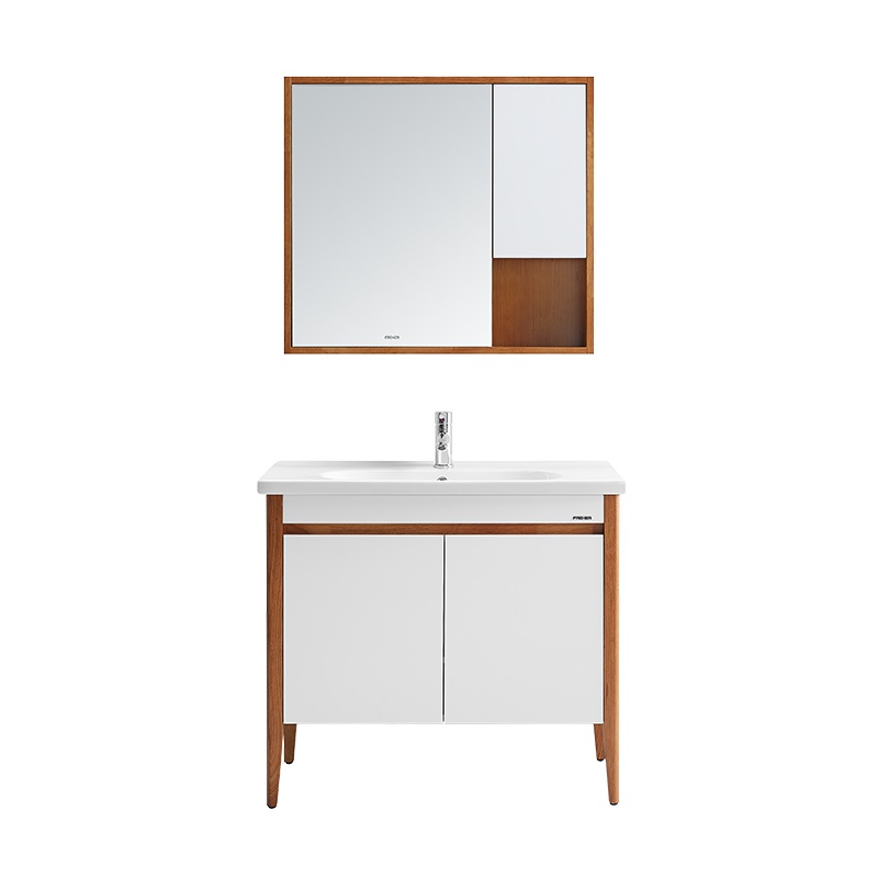 法恩莎浴室柜组合现代简约卫生间洗漱洗手洗脸盆镜柜收纳多功能FPGM3615-H