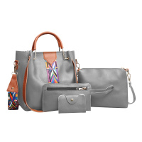 【顺丰配送】包包女包新款2020真皮百搭ins手提包女小包简约单肩斜挎包潮LB191203-1HUI灰色