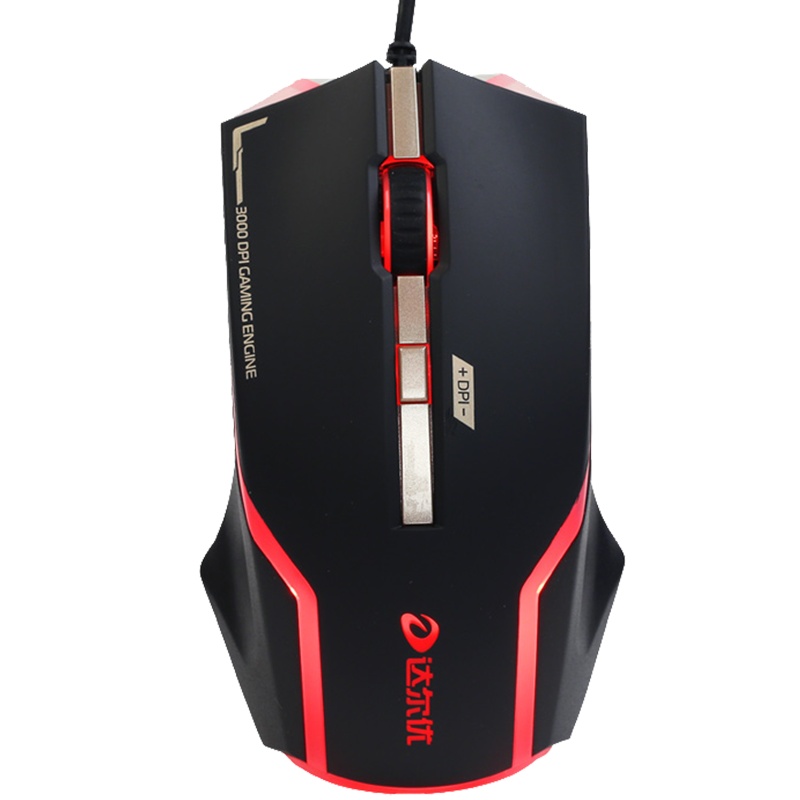 达尔优VX10电竞RGB跑马灯发光游戏鼠标有线机械牧马人网吧网咖用吃鸡笔记本台式电脑通用lol电竞鼠标APEX英雄CF