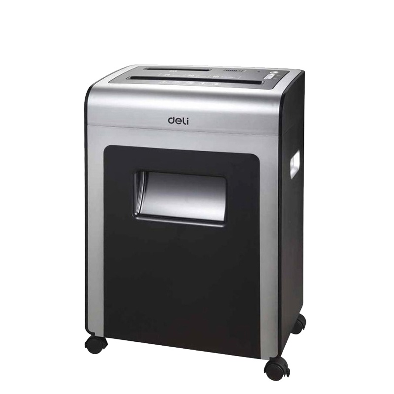 得力deli9914碎纸机 多功能 办公用 离子净碎纸机可碎光盘 纸满报警