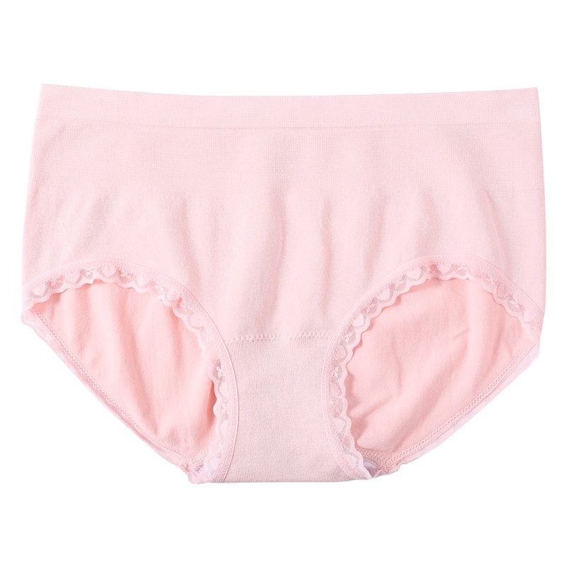 内裤女纯棉裆莫代尔无痕透气蕾丝中腰提臀大码短裤头三角女士内裤