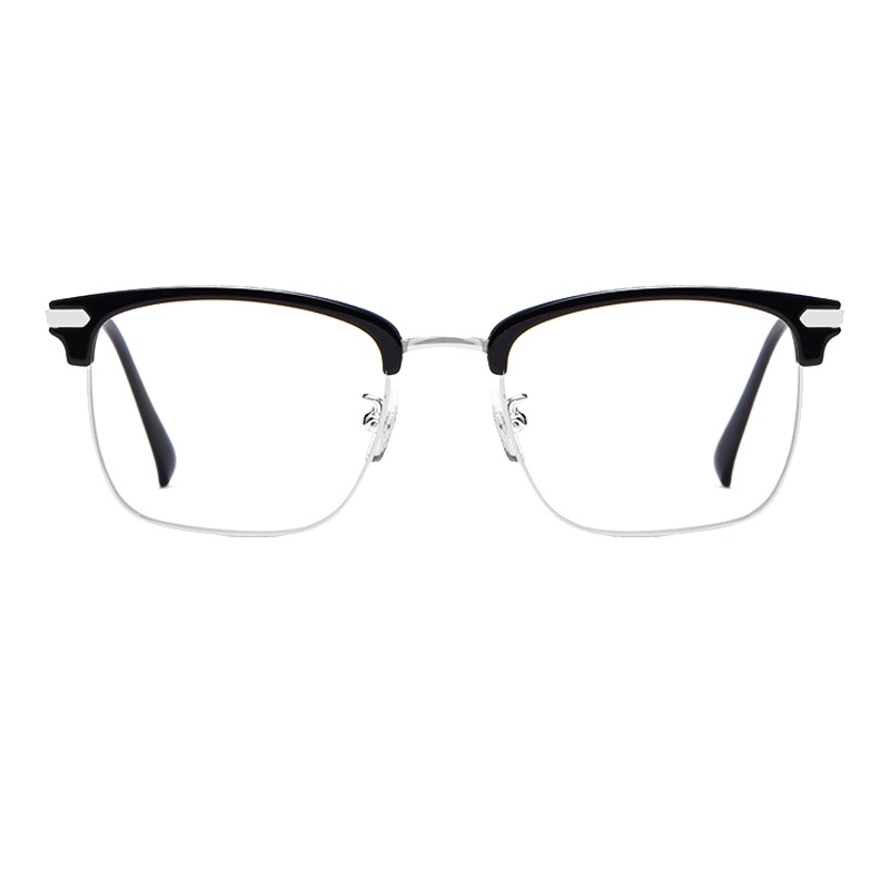 SUN TILES超轻纯钛近视眼镜男防蓝光电脑手机护目镜可配变色有度数大脸显瘦