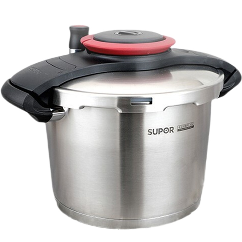 苏泊尔(SUPOR)压力锅巧易开悦提压力快锅304不锈钢压力锅燃气高压锅电磁炉明火适用 YW223BB1 7.0L