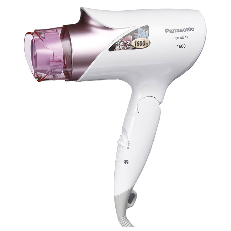 松下 (Panasonic)电吹风家用大功率冷热风可折叠出差备用 EH-ND41-P粉色