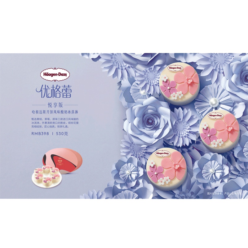 哈根达斯悦享版冰淇淋月饼券530g