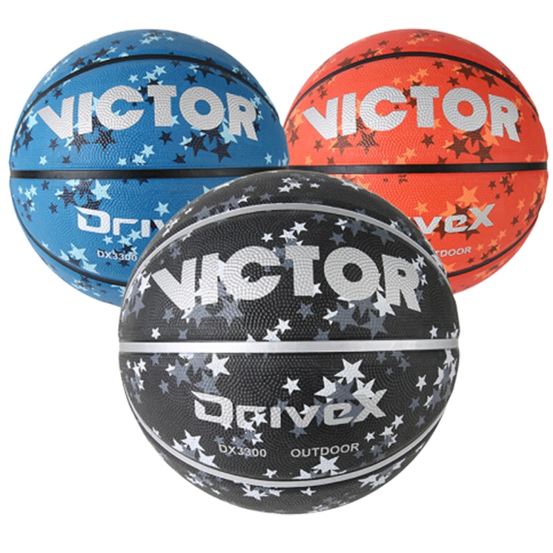 威克多(VICTOR)DX驭系列 室外篮球 橡胶篮球耐磨耐打稳定7号标准球DX3300