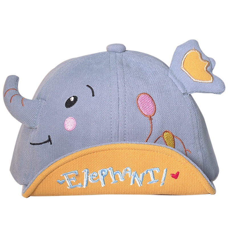 宝宝帽子婴儿帽子春秋款可爱卡通鸭舌帽3-6-12-24个月宝宝男女儿童帽